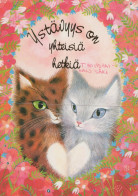 GATO GATITO Animales Vintage Tarjeta Postal CPSM #PAM287.ES - Cats