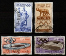 ITALIE    -     1960.    Y&T N° 812 à 815 Oblitérés.    J. O.  De  Rome. - 1946-60: Used