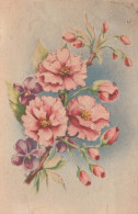 FLOWERS Vintage Ansichtskarte Postkarte CPA #PKE670.DE - Flowers