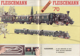 Catalogue  FLEISCHMANN 1970 HO N Piccolo 1/160 Auto Rallye 1/32 - En Italien - Non Classificati