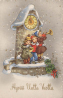 Neujahr Weihnachten KINDER Vintage Ansichtskarte Postkarte CPSMPF #PKD777.DE - Nieuwjaar