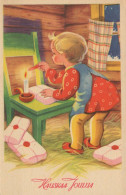 Neujahr Weihnachten KINDER Vintage Ansichtskarte Postkarte CPSMPF #PKD221.DE - Nieuwjaar