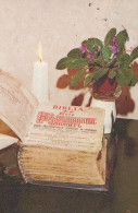 Neujahr Weihnachten KERZE BIBEL Vintage Ansichtskarte Postkarte CPSMPF #PKD532.DE - Nieuwjaar