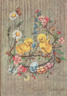 OSTERN HUHN EI Vintage Ansichtskarte Postkarte CPSM #PBO721.DE - Ostern