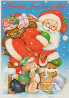 WEIHNACHTSMANN SANTA CLAUS Neujahr Weihnachten Vintage Ansichtskarte Postkarte CPSM #PBL356.DE - Kerstman