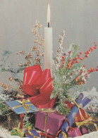 Neujahr Weihnachten KERZE Vintage Ansichtskarte Postkarte CPSM #PBA102.DE - Nieuwjaar