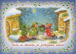 Neujahr Weihnachten KINDER Vintage Ansichtskarte Postkarte CPSM #PAY695.DE - Nieuwjaar