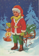 Neujahr Weihnachten GNOME Vintage Ansichtskarte Postkarte CPSM #PAY177.DE - Neujahr