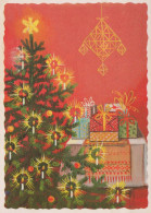 Bonne Année Noël BOUGIE Vintage Carte Postale CPSM #PAV194.FR - Neujahr