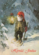 PÈRE NOËL Bonne Année Noël Vintage Carte Postale CPSM #PAU595.FR - Santa Claus