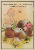 CHIEN ET CHATAnimaux Vintage Carte Postale CPSM #PAM040.FR - Honden