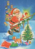 PÈRE NOËL NOËL Fêtes Voeux Vintage Carte Postale CPSM #PAK212.FR - Santa Claus