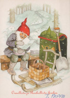 PÈRE NOËL NOËL Fêtes Voeux Vintage Carte Postale CPSM #PAK066.FR - Kerstman