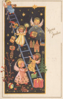 ANGE NOËL Vintage Carte Postale CPSMPF #PAG744.FR - Engel