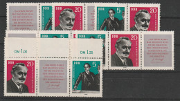 DDR: Dimitroff-Zusammendrucke Komplett, ** (MNH) - Se-Tenant