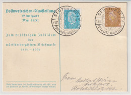 DR Privatganzsache 80 Jahre Württemb. Briefmarken - Other & Unclassified