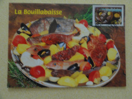 CARTE MAXIMUM CARD LA BOUILLABAISSE OPJ MARSEILLE  BOUCHES DU RHONE FRANCE - Alimentación