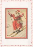 PAPÁ NOEL Feliz Año Navidad Vintage Tarjeta Postal CPSM #PBL482.ES - Kerstman