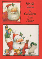 PAPÁ NOEL Feliz Año Navidad Vintage Tarjeta Postal CPSM #PBL417.ES - Kerstman