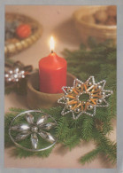 Feliz Año Navidad VELA Vintage Tarjeta Postal CPSM #PBA782.ES - New Year
