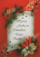 Feliz Año Navidad VELA Vintage Tarjeta Postal CPSM #PAZ464.ES - New Year