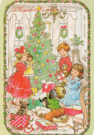 Feliz Año Navidad NIÑOS Vintage Tarjeta Postal CPSM #PAY109.ES - New Year