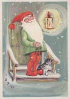 Feliz Año Navidad GNOMO Vintage Tarjeta Postal CPSM #PAW537.ES - New Year