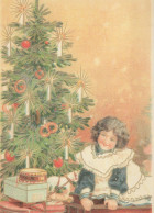 Feliz Año Navidad NIÑOS Vintage Tarjeta Postal CPSM #PAW666.ES - New Year