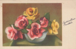 FLEURS Vintage Carte Postale CPA #PKE487.FR - Flowers