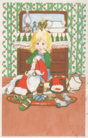 Bonne Année Noël ENFANTS Vintage Carte Postale CPSMPF #PKD593.FR - Nieuwjaar