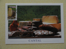 CARTE MAXIMUM CARD LE CANTAL OPJ AURILLAC CANTAL FRANCE - Food