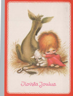 Bonne Année Noël ENFANTS Vintage Carte Postale CPSM #PAY239.FR - New Year