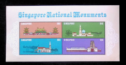 CL, Blocs-feuillets, Block, Singapour, Singapore, Singapore National Monuments, 4 Timbres Neufs, Frais Fr 1.85 E - Singapur (1959-...)