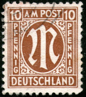 Germany,Bizone,perf>11 > 10 Pf.,cancel,as Scan - Lettres & Documents