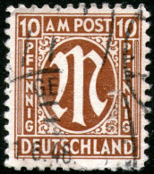 Germany,Bizone,perf>11 > 10 Pf.,cancel,as Scan - Lettres & Documents