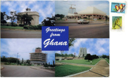 GHANA ACCRA Greetings From..multiview Theatre Square Kotoka Airport Kwame Nkrumah - Ghana - Gold Coast