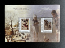 NETHERLANDS 2010 PAINTINGS SHEET OF 2 STAMPS MNH 01-07-2010 NEDERLAND AVERCAMP ISRAELS PAINTINGS - Unused Stamps