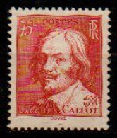 Tricentenaire De La Mort De Jacques Callot N° 306 * - Unused Stamps