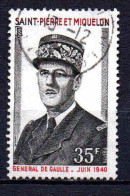 St Pierre Et Miquelon  - 1971 -  De Gaulle  - N° 419  - Oblit - Used - Used Stamps