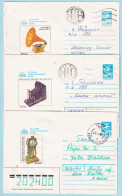 USSR 1988.0513-0520. Polytechnic Museum, Moscow. Prestamped Covers (3), Used - 1980-91