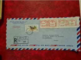 LETTRE CANADA MONTREAL 1969 RECOMMANDE MACHINE A ZFFRANCHIR PLUS TIMBRE OISEAU POUR STRASBOURG - Autres & Non Classés