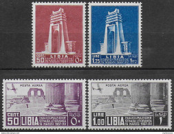 1937 Libia Libyan Litoral Road 4v. Bc MNH Sassone N. 140/41+A - Other & Unclassified