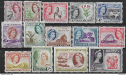1953 Southern Rhodesia Elizabeth II 14v. MNH SG. N. 78/91 - Autres & Non Classés