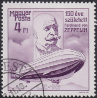 1988 Ungarn ⵙ Mi:HU 3944A, Sn:HU 3109, Yt:HU 3148, Sg:HU 3823, AFA:HU 3829, Zeppelin And LZ-10 "Schwaben" - Usati