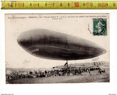 67810 - ENVIRONS DE COMPIEGNE BERNEUIL - LE CLEMENT BAYAR II  APRES UN VOL D ESSAI EST RAMENE S SON AERO - Zeppeline