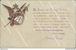 Ca547 Cartolina Militare  6 Fucilieri D'aosta Cinquantenario S.martino  Www1 - Regimenten