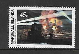 MARSHALL 1989 HMS ROYAL OAK-BATEAUX YVERT N°244 NEUF MNH** - WW2