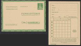 Berlin Funklotterie Postkarte FP5 Ungebraucht 1957       (30434 - Autres & Non Classés