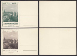 Münster Westfalen 1936 2 Stück Bildpostkarten 3. Briefmarken-Ausstellung  (30444 - Sin Clasificación