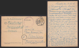 1945 Behelfsausgabe 6 Rpf. Ganzsache Münster - Ibbenbüren   (30442 - Altri & Non Classificati